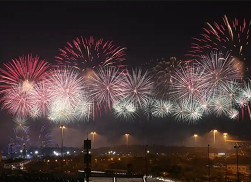 青岛焰火晚会